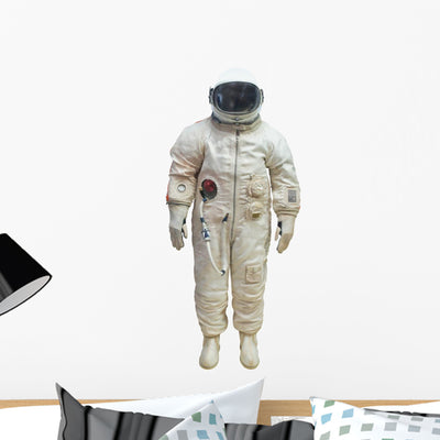 Astronaut Spacesuit Wall Decal shown on a wall