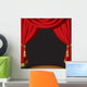 Red curtain Wall Mural
