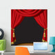 Red curtain Wall Mural