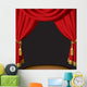 Red curtain Wall Mural