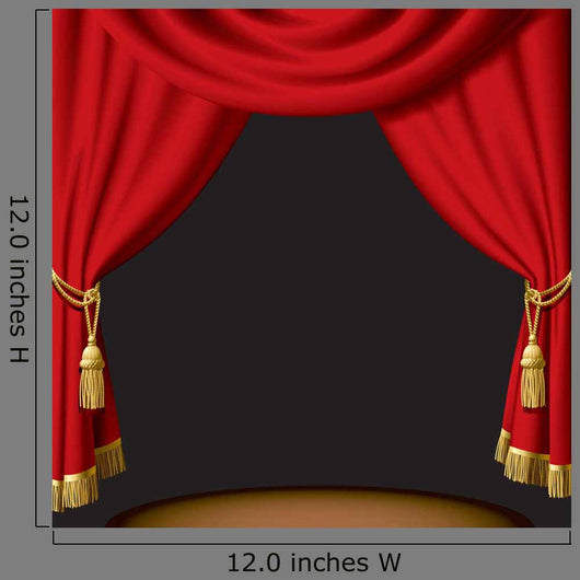 Red curtain Wall Mural