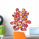 Flower Chinese Word Hei for Chinese Wedding Wall Decal