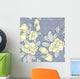 Jasmine Floral Vector Seamless Wall Decal