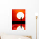 African sunset. Wall Mural