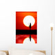 African sunset. Wall Mural