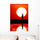 African sunset. Wall Mural