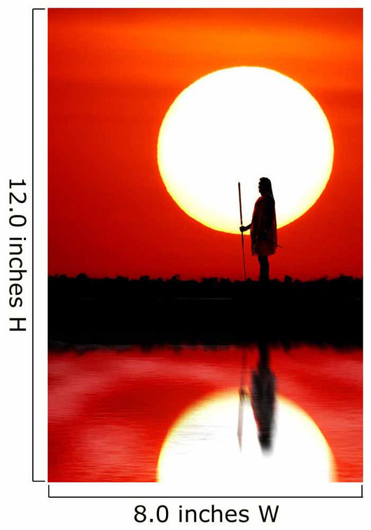 African sunset. Wall Mural