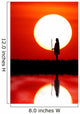 African sunset. Wall Mural