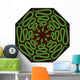 Serpent Snakes Octahedron Wall Decal