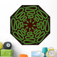 Serpent Snakes Octahedron Wall Decal
