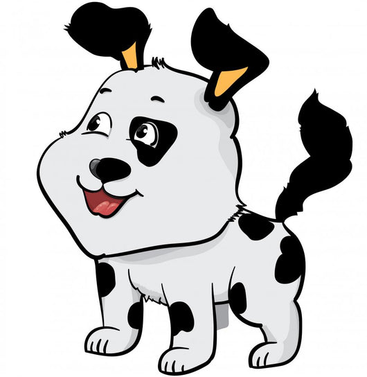 Smiling Dog Wall Mural