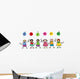 We are FRIENDS! - cartoon illustration of multi racial kids Wall Decal