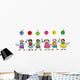 We are FRIENDS! - cartoon illustration of multi racial kids Wall Decal