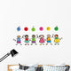 We are FRIENDS! - cartoon illustration of multi racial kids Wall Decal