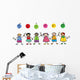 We are FRIENDS! - cartoon illustration of multi racial kids Wall Decal