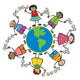 friends around the world - cartoon illustration Wall Decal