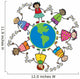 friends around the world - cartoon illustration Wall Decal