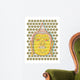 Buddha Head Pop Dots - Illustration Wall Mural