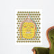 Buddha Head Pop Dots - Illustration Wall Mural