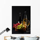 wine and grapes Wall Mural