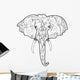 Elephant's Head Tattoo Wall Mural