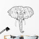 Elephant's Head Tattoo Wall Mural