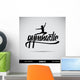 Gymnastic Hand Lettering Handmade Wall Mural