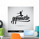 Gymnastic Hand Lettering Handmade Wall Mural