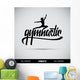 Gymnastic Hand Lettering Handmade Wall Mural