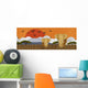 Elephant Safari Sunrise Wall Decal Panoramic Wall Decal