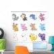 Cute Cartoon Animal Icon Wall Stickers