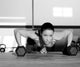 Gym Woman Push-up Strength
