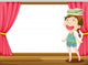 Smiling Girl with Books Wall Mural