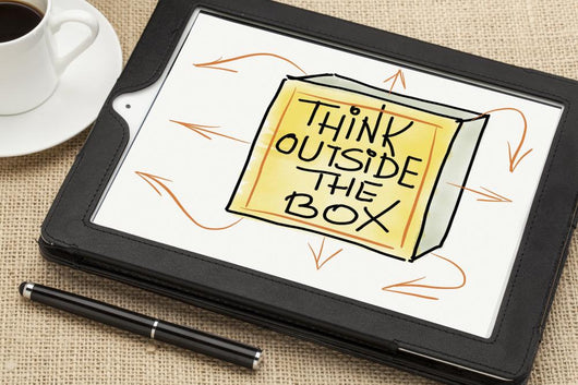 Think Outside the Box Concept Wall Mural