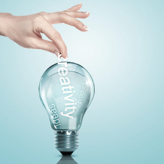word Information inside a light bulb Wall Mural