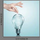 word Information inside a light bulb Wall Mural