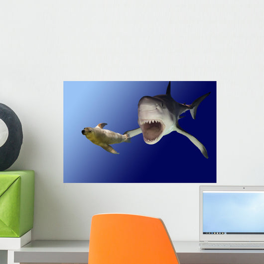 sharkattack Wall Mural