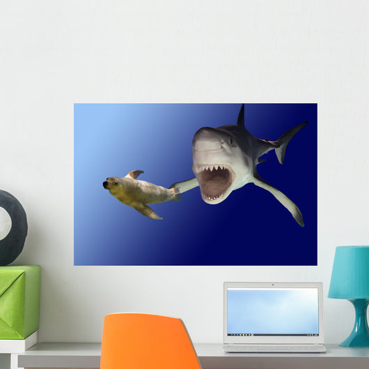 sharkattack Wall Mural