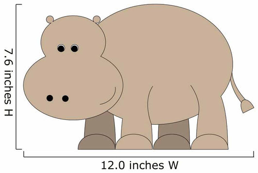 Hippo Wall Decal