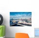 Berlin Skyline Winter City Panorama with snow and blue sky Wall Mural