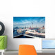 Berlin Skyline Winter City Panorama with snow and blue sky Wall Mural
