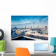 Berlin Skyline Winter City Panorama with snow and blue sky Wall Mural
