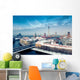 Berlin Skyline Winter City Panorama with snow and blue sky Wall Mural