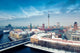 Berlin Skyline Winter City Panorama with snow and blue sky Wall Mural