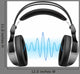 Headphones and Music Wave