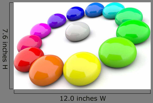 Color Circle Drops Wall Decal
