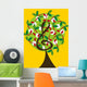 musical treble tree and cherry notes Wall Mural
