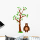 Tree and Bear Wall Mural