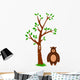 Tree and Bear Wall Mural