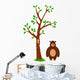 Tree and Bear Wall Mural